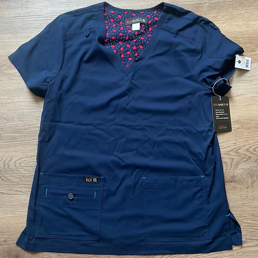 Koi scrub shirt